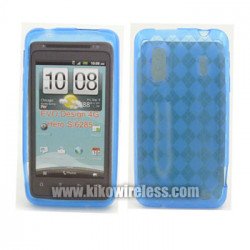TPU Gel Case for HTC Evo Design 4G (Blue)